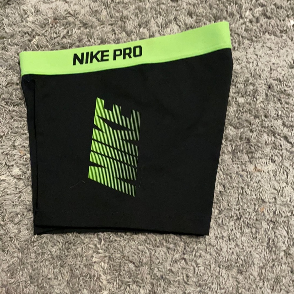 Green & Black Small Nike Pro Shorts
